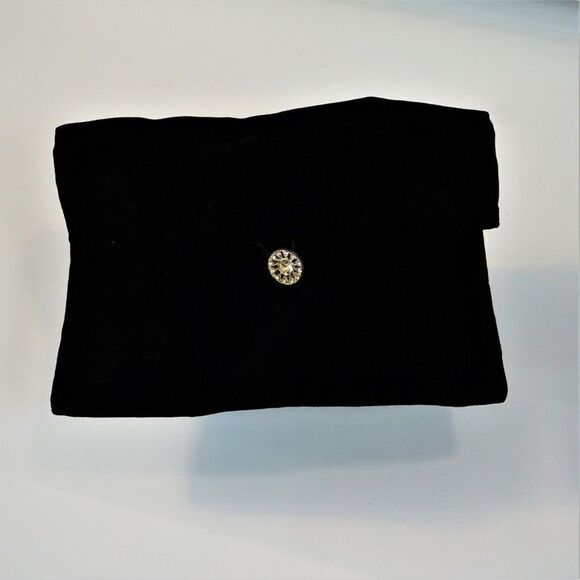 Vintage Black Velvet Jewelry Bag Specially Hand Made By Susan Storage Envelope - Picture 3 of 6
